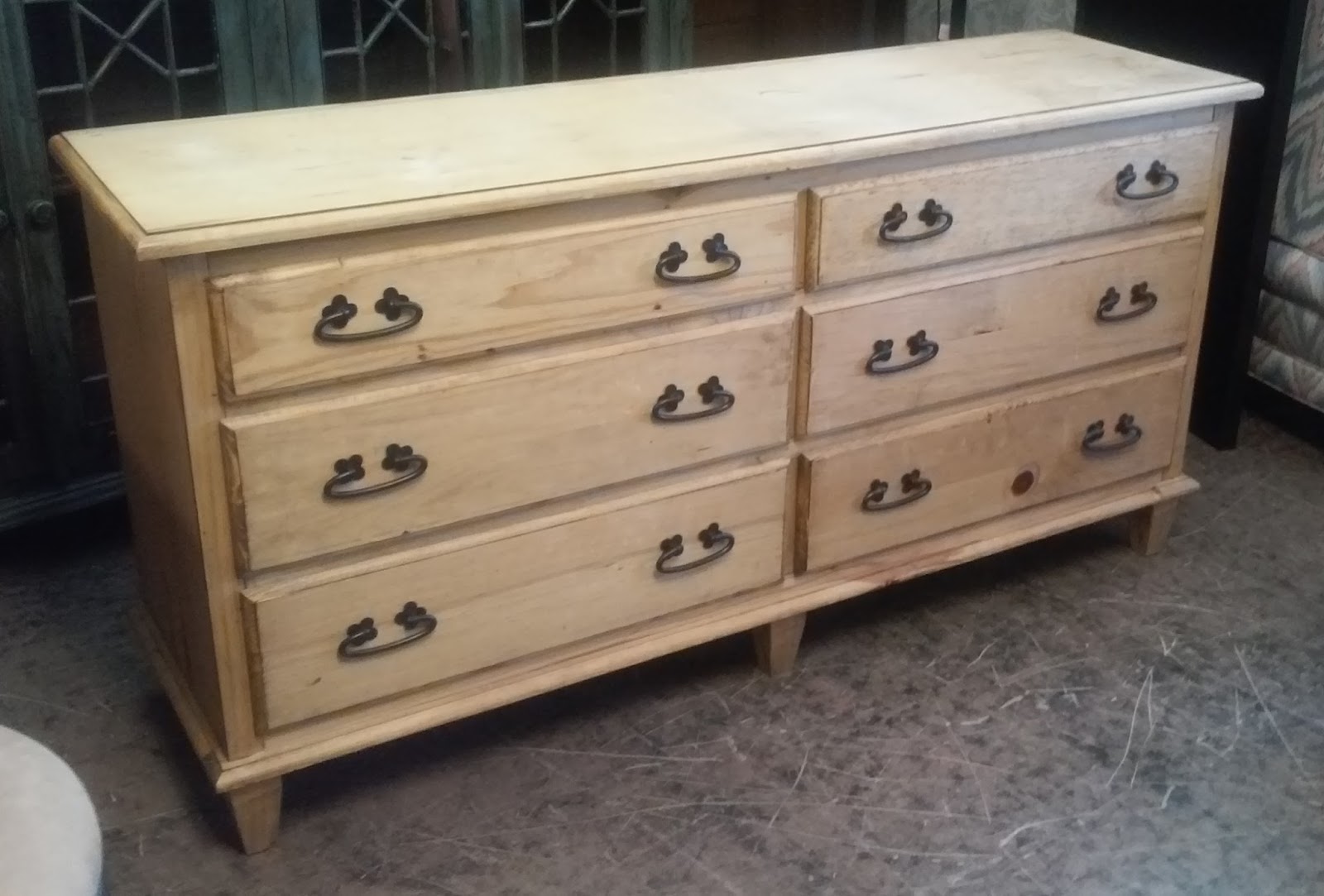 UHURU FURNITURE & COLLECTIBLES SOLD Toro Mexican Pine 6Drawer Dresser