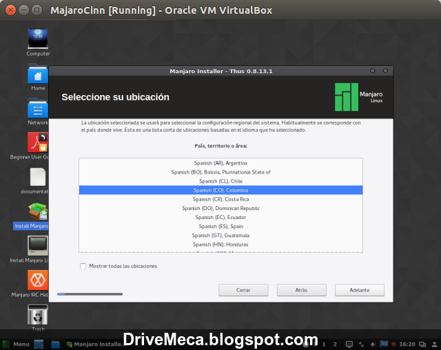 DriveMeca instalando Linux Manjaro Cinnamon paso a paso DriveMeca instalando Linux Manjaro Cinnamon paso a paso