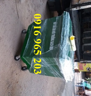 Xe đẩy rác 660l đựng rác thải sinh hoạt dùng trong bệnh viện Xe đẩy rác 660l dùng trong bệnh viện