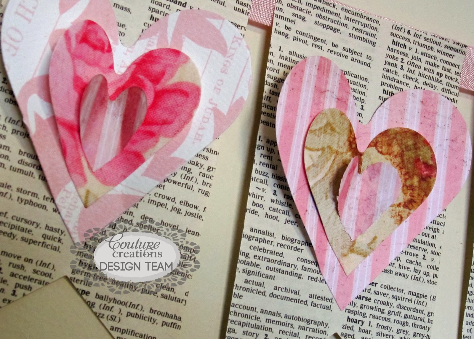 Couture Creations Nested Heart Banner And Card By Kerrie Gurney