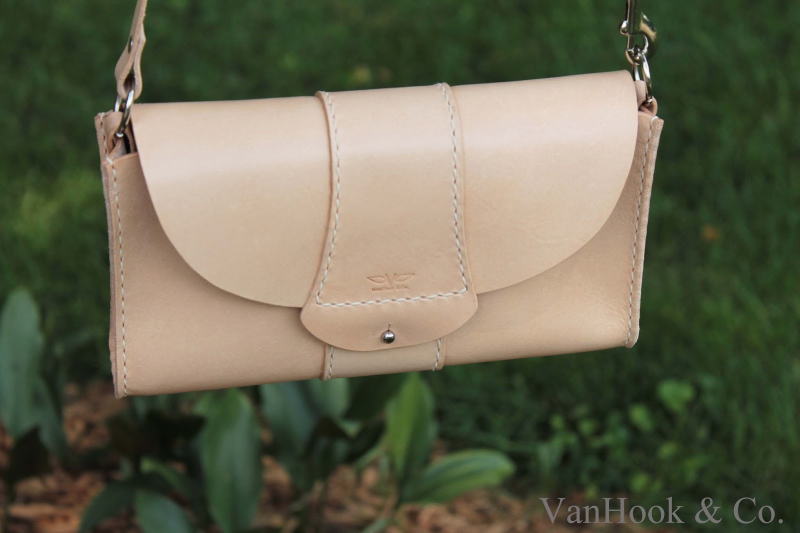 VanHook & Co. Cross Body Hand Stitched Leather Handbag