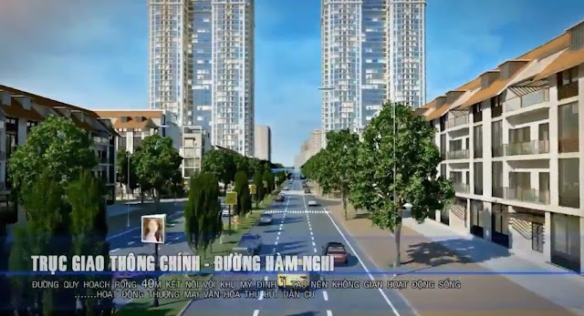 Trục giao thông chính Vinhomes Gardenia