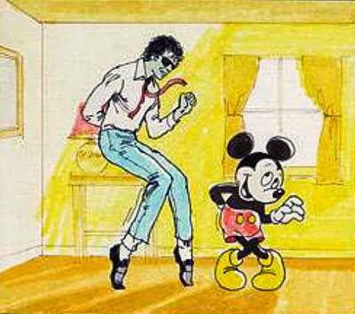♚EL UNICO REY DEL POP MICHAEL JACKSON♚ : MJ bailando con Mickey Mouse