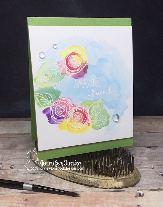 Amazing Friend Card by Jennifer Timko | Lovely Blooms Stamp set by Newton's Nook Designs #newtonsnook