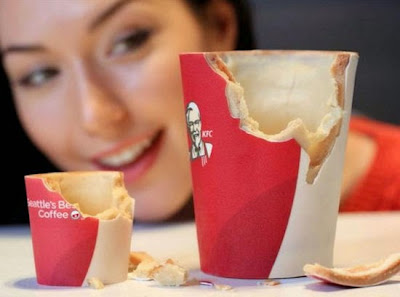 KFC eetbare koffiebekers