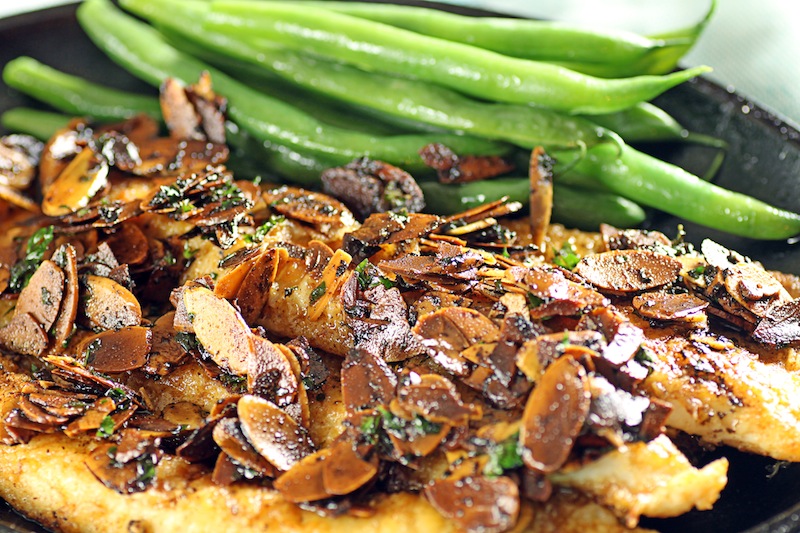 There's a Newf in My Soup! Trout Amandine, from My New Orleans