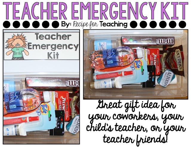 Teacher Emergency Kit - Recipe for Teaching