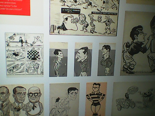 BENFICA MUSEUM IN LISBON...CARTOONING FOR..FOOTBALL