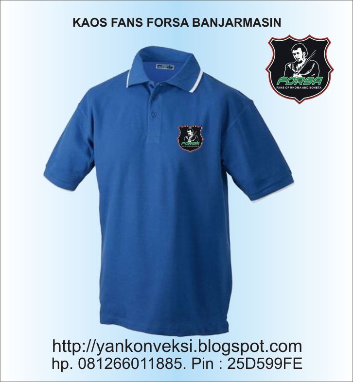 BAJU KAOS PESANAN PARTAI IDAMAN BANJARMASIN PESANAN UNTUK FANS FORSA