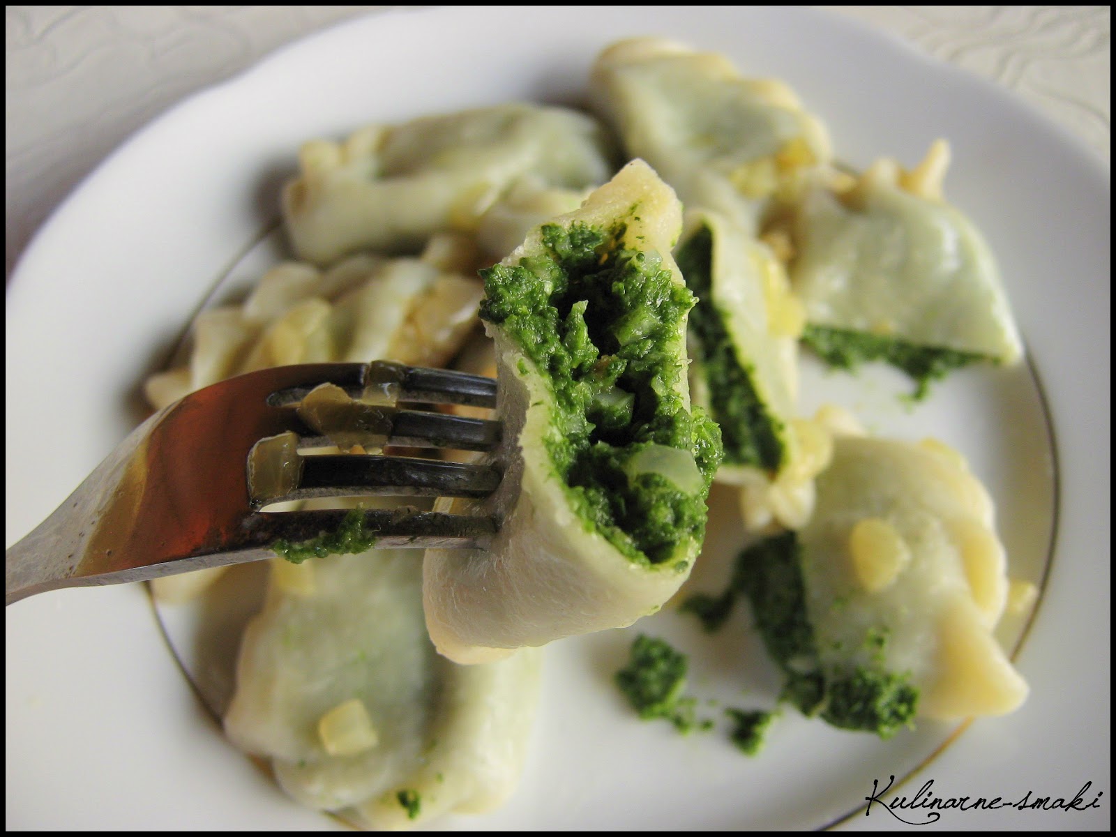 Pierogi ze szpinakiem