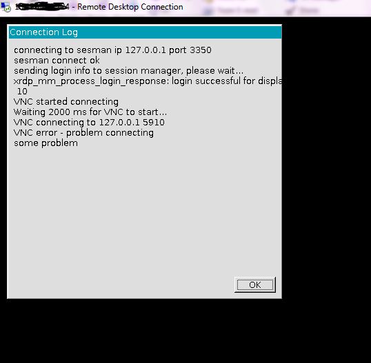 xrdp [ERROR] Listening socket is in wrong state we terminate listener