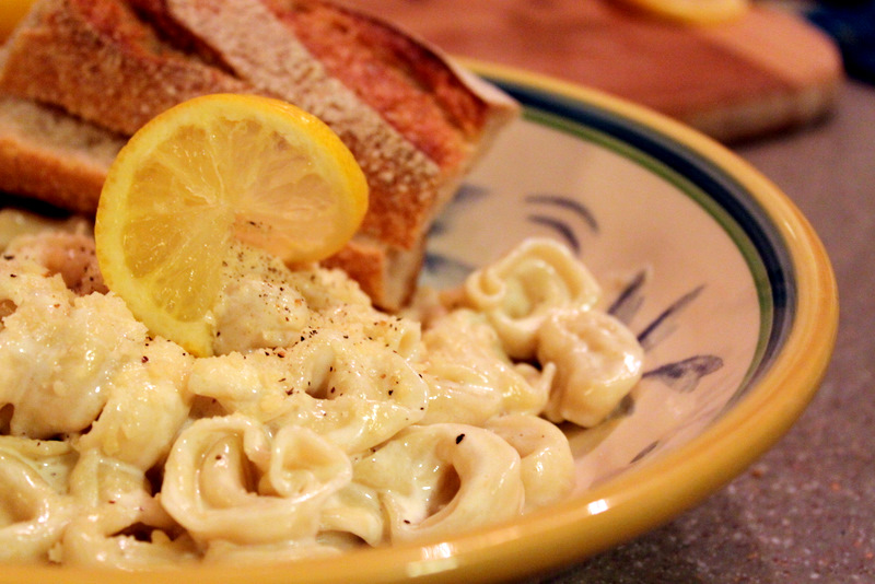 Tortellini with Lemon Cream Sauce The Cottage Mama