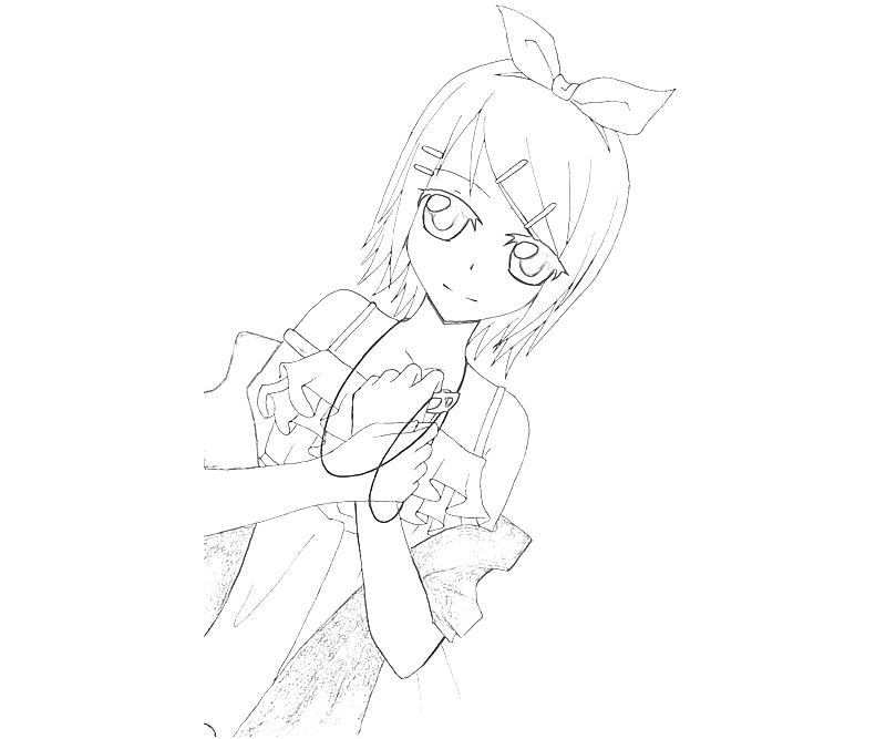 kagamine rin coloring pages - photo #46