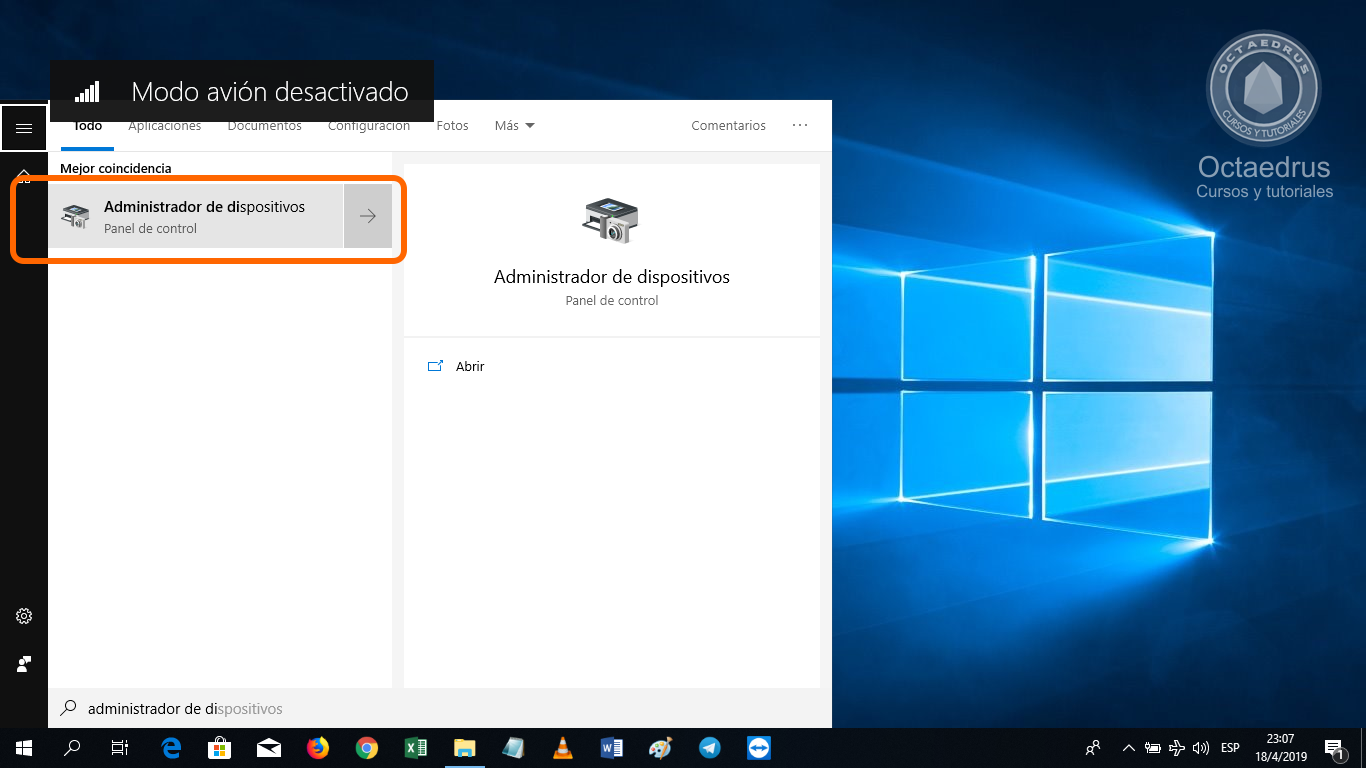 Octaedrus Capacitaciones y Servicios Solución a Modo Avión se Activa