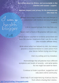 Health blogger pledge