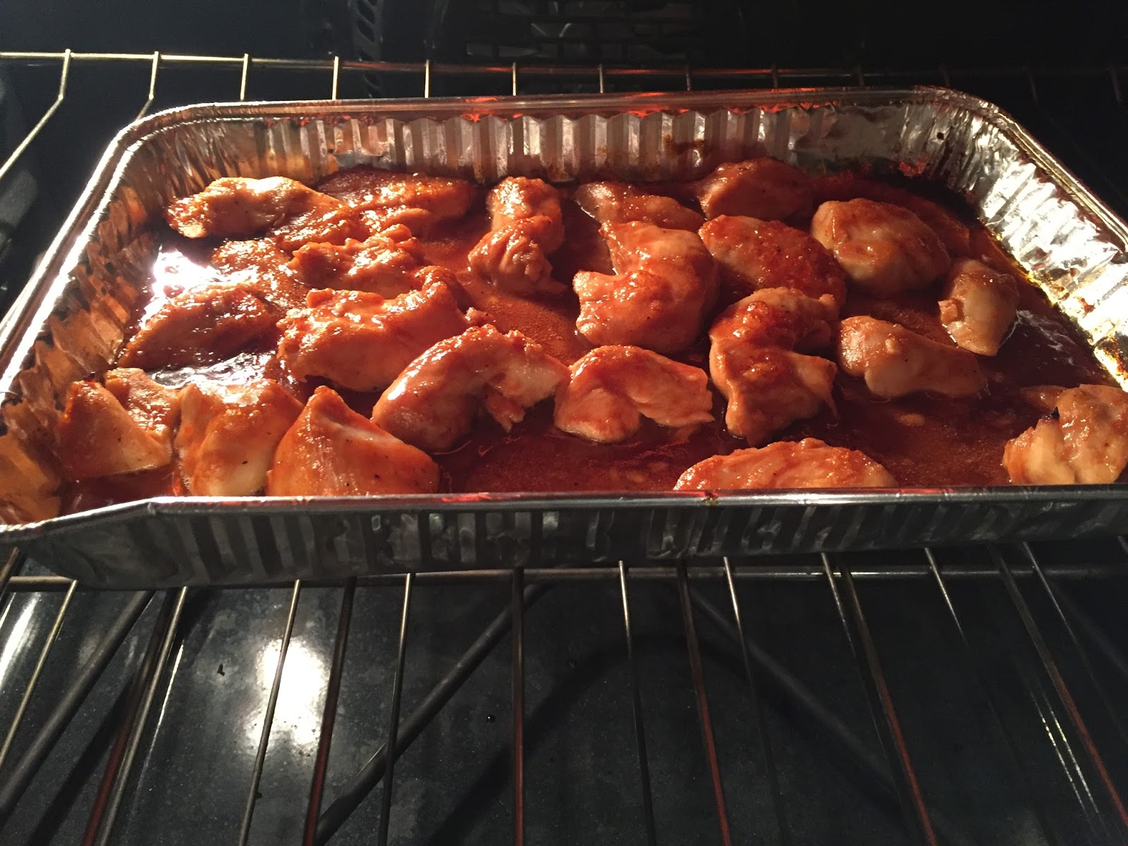 I Like to Bake and Cook Blog Sticky Chicken chunks (With images