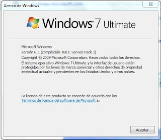 Ejemplo como identificar la versión de Windows 7.