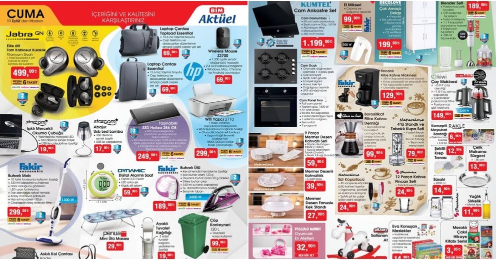 11 Eylül Bim Market Aktüel Ürünleri ve İndirimleri Yeni