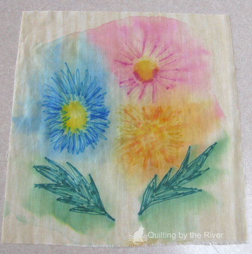 Sharpie pen quilting step 3 Sharpie pen quilting step 3