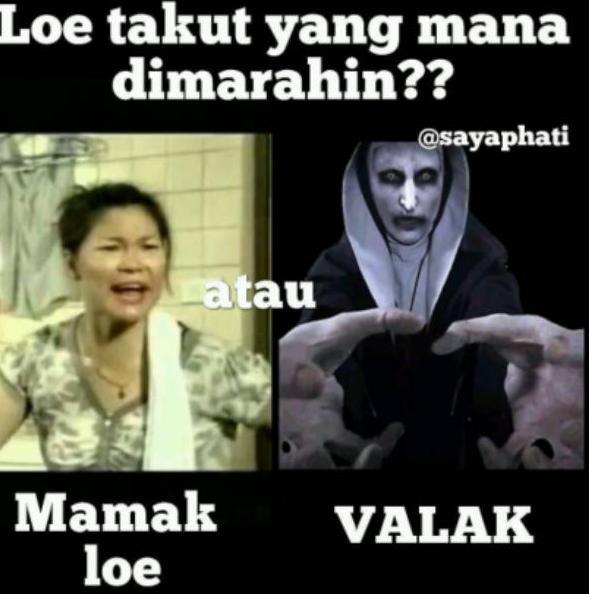 8 Meme Kocak Valak Conjuring 2 Ada Berita Satu
