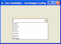 Cara Menambahkan List Item Pada ComboBox Di Visual Basic 6.0