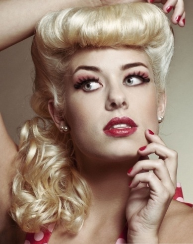 Chic Pin Up Girl Hair Style 2014 | prom hairstyles 2014