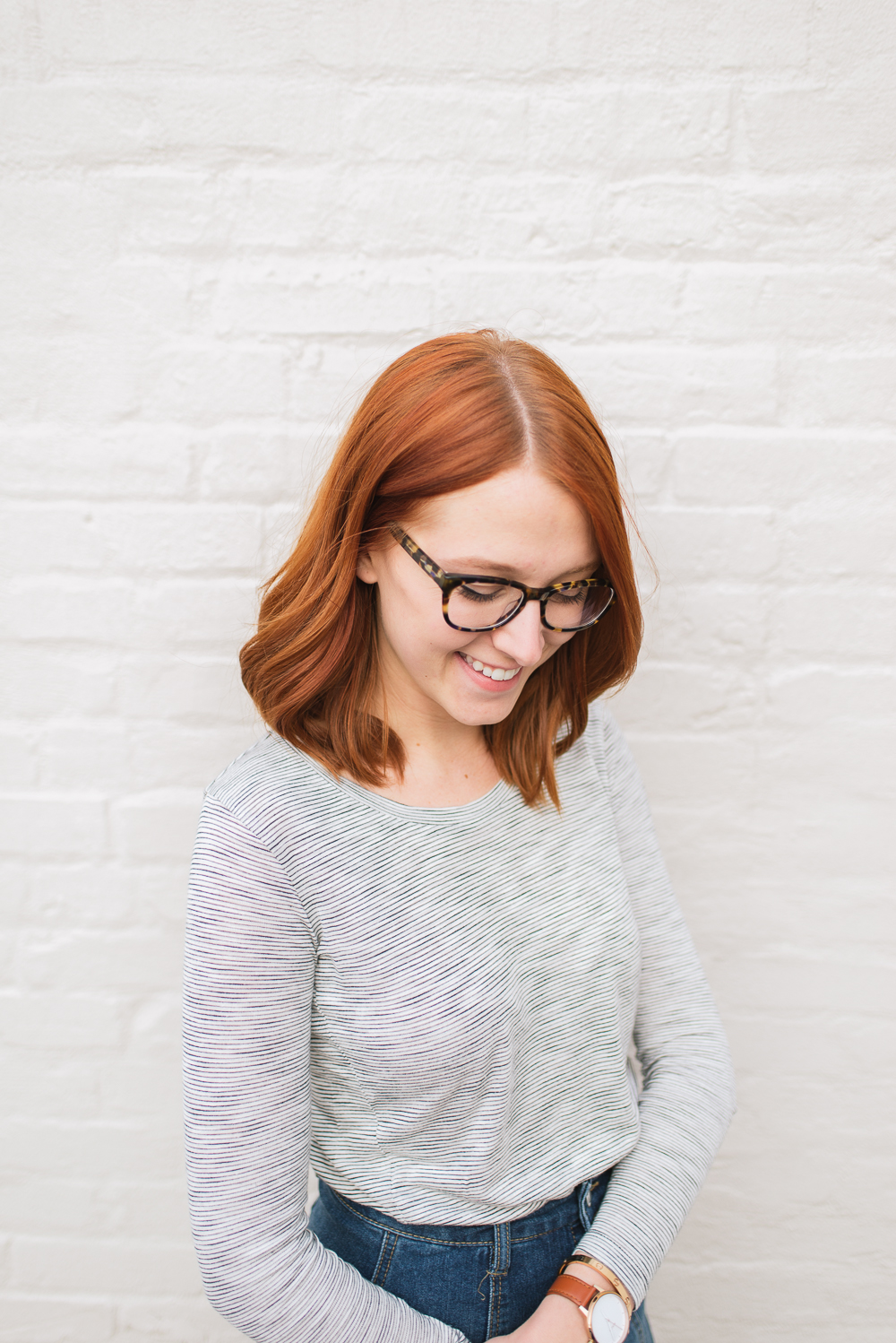 Beautyosuaurs Lex-Alex Good-Style Blog-Spring Outfit-Denim Skirt-Striped Shirt-Madewell Anthem Shirt-Warby Parker Finch Glasses-Nine West Loafers-Nixon Rose Gold Kensington Beautyosuaurs Lex-Alex Good-Style Blog-Spring Outfit-Denim Skirt-Striped Shirt-Madewell Anthem Shirt-Warby Parker Finch Glasses-Nine West Loafers-Nixon Rose Gold Kensington