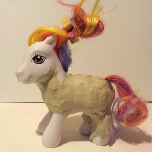Carmen Wing: Altered My Little Pony - Adding clay