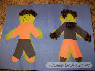 Paint and decorate Jacob and Esau | scriptureand.blogspot.com
