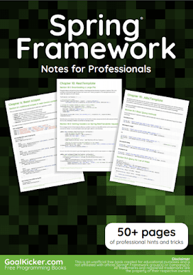 download spring framework pdf book notes for free download spring framework pdf book notes for free