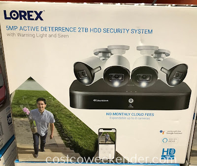 Add another layer of security to your home with the Lorex 5MP Active Deterrence 2TB HDD Security System
