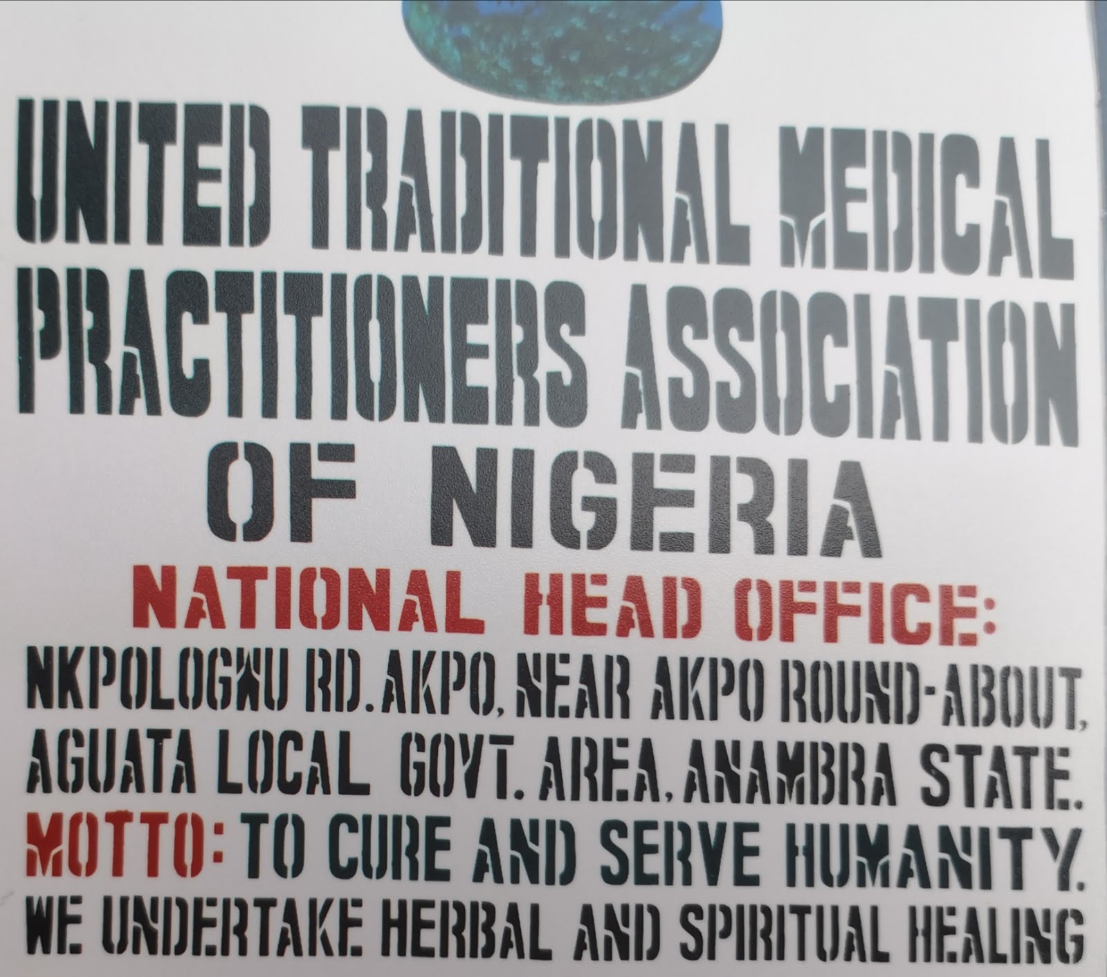 UNITED TRADITIONAL MEDICAL PRACTITIONERS ASSOCIATION