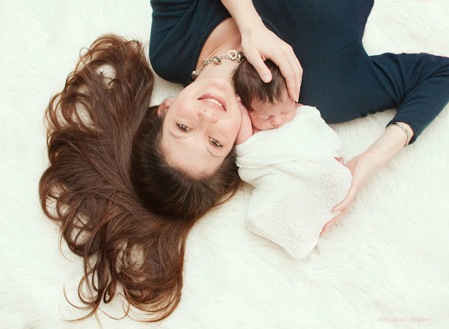 Mommy and Baby Newborn Gunter TX Newborn Photography