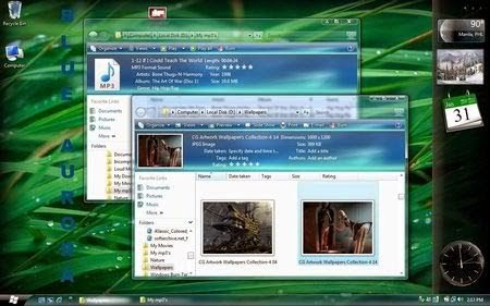 Blue Arora Shellstyle Vista Theme