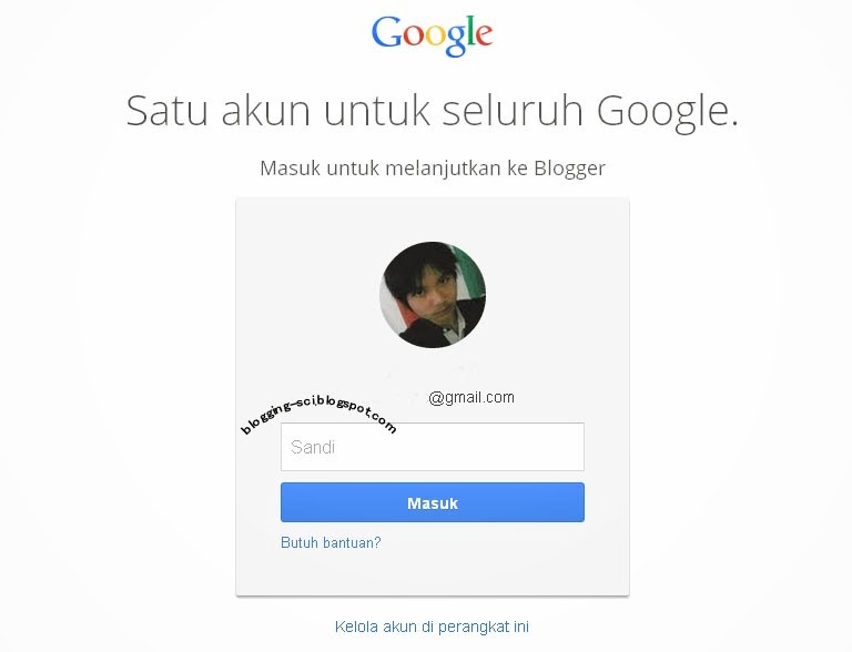 Log in Form Blogger Dengan Gmail log in form blogger dengan gmail