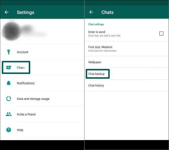 Chat backup. Chat backup