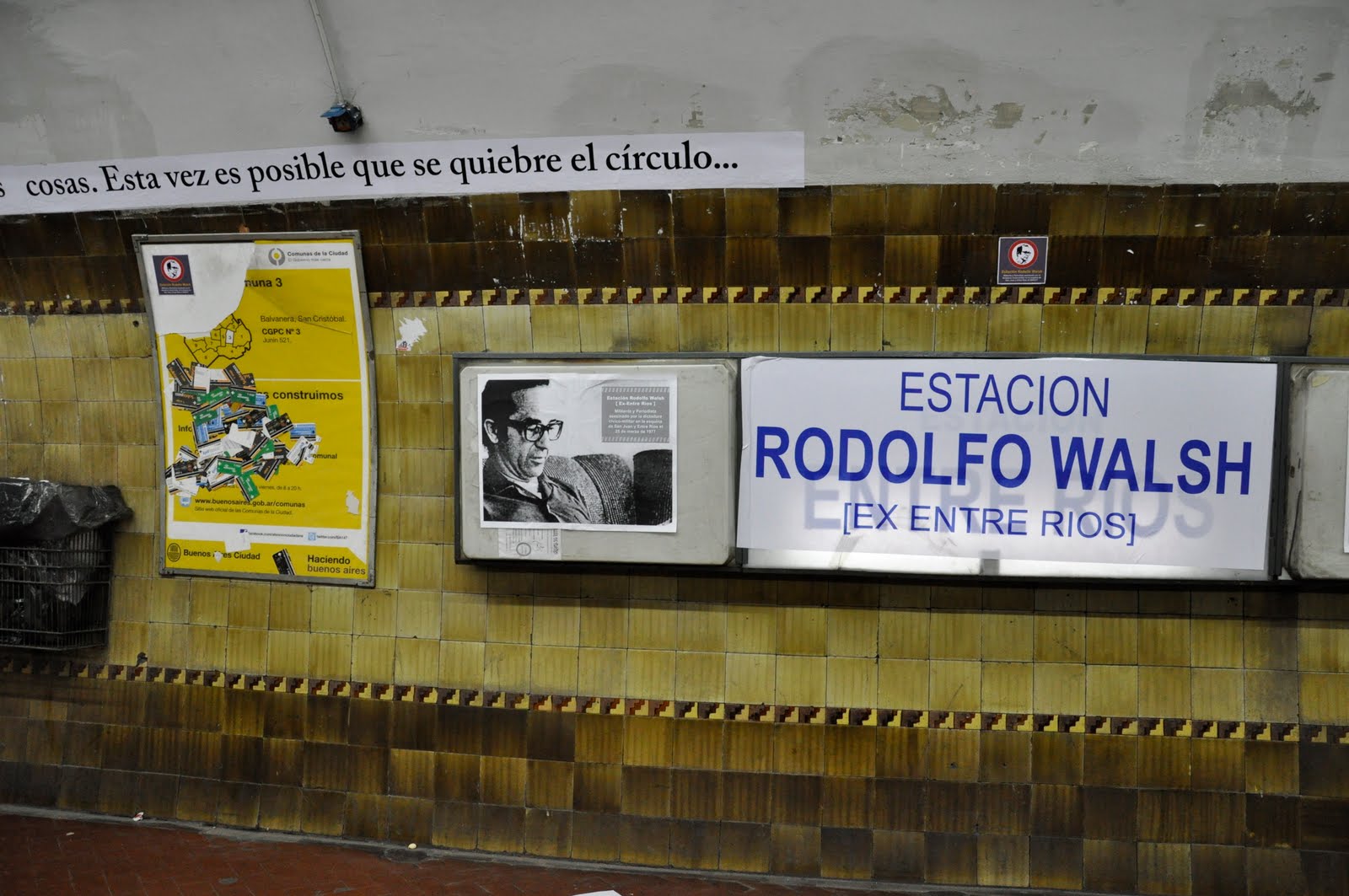 grupo de arte callejero ESTACION RODOLFO WALSH (EX ENTRE RIOS)