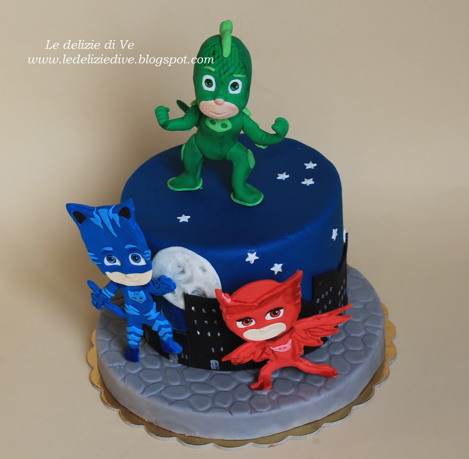 Le Delizie di Ve PJ MASK CAKE TOPPER SUPERPIGIAMINI