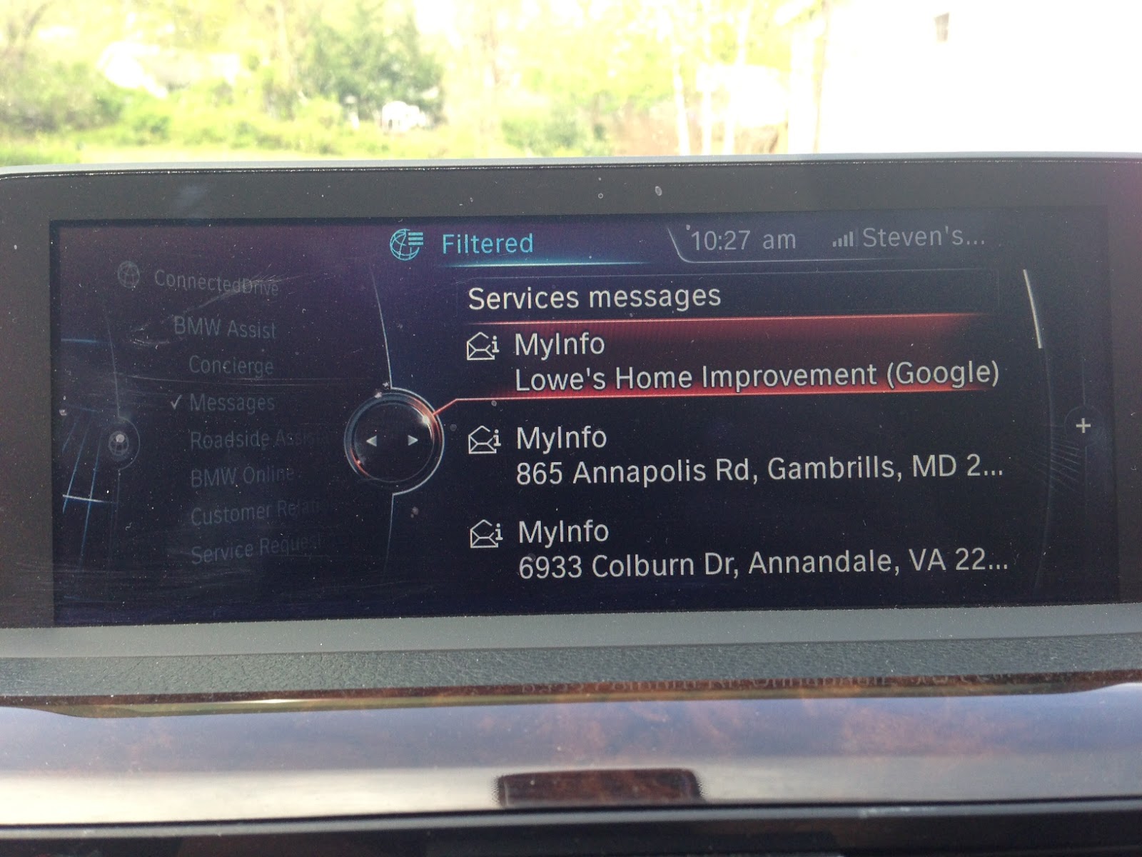 How to send address to bmw gps #3