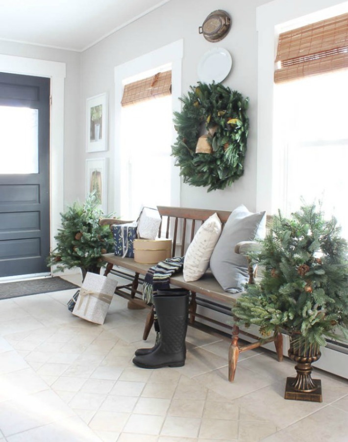 casa rustic-chic decorada para la navidad casa rustic-chic decorada para la navidad