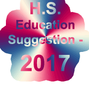 H.S. Education Suggestion 2017 for Final Exam. H.S. Education Suggestion 2017 for Final Exam.