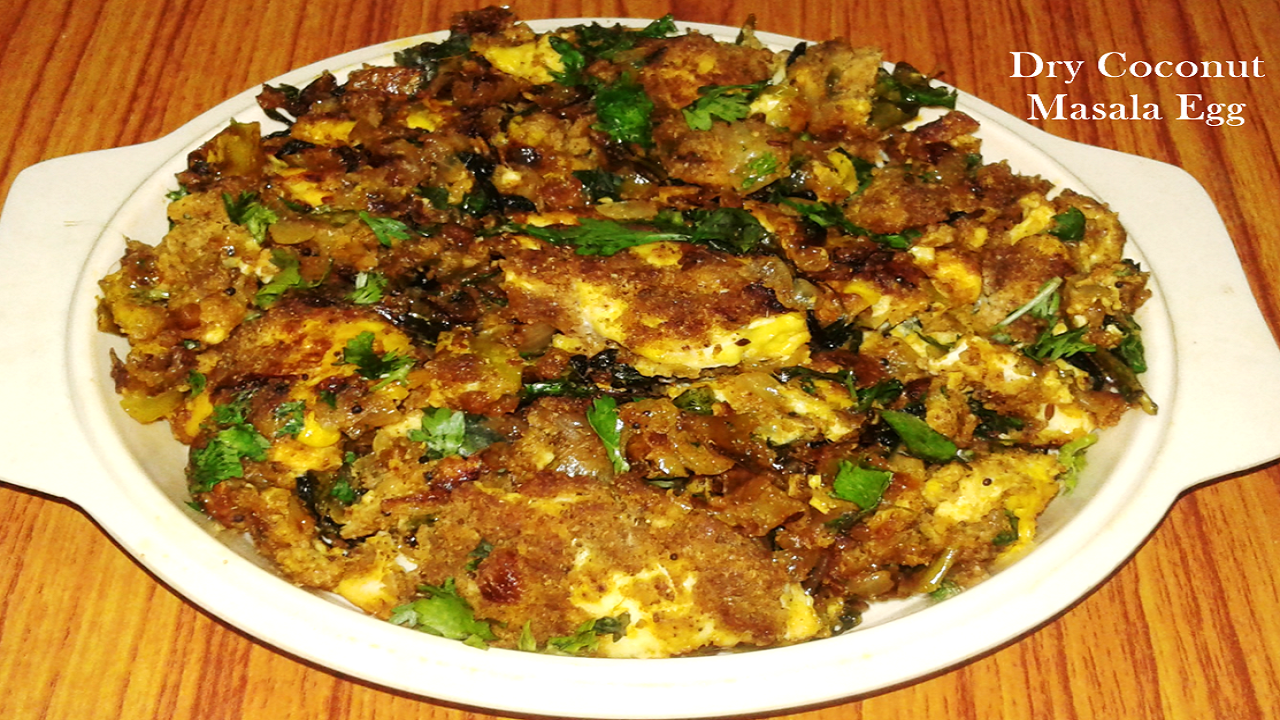dry coconut masala egg curry egg masala recipe egg recipes