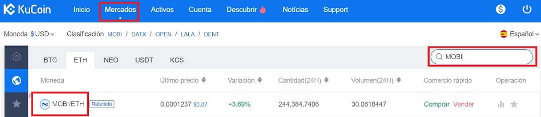 Cómo Comprar Criptomoneda Mobius MOBI Comprar MOBIUS MOBI Guía Fácil Paso a Paso