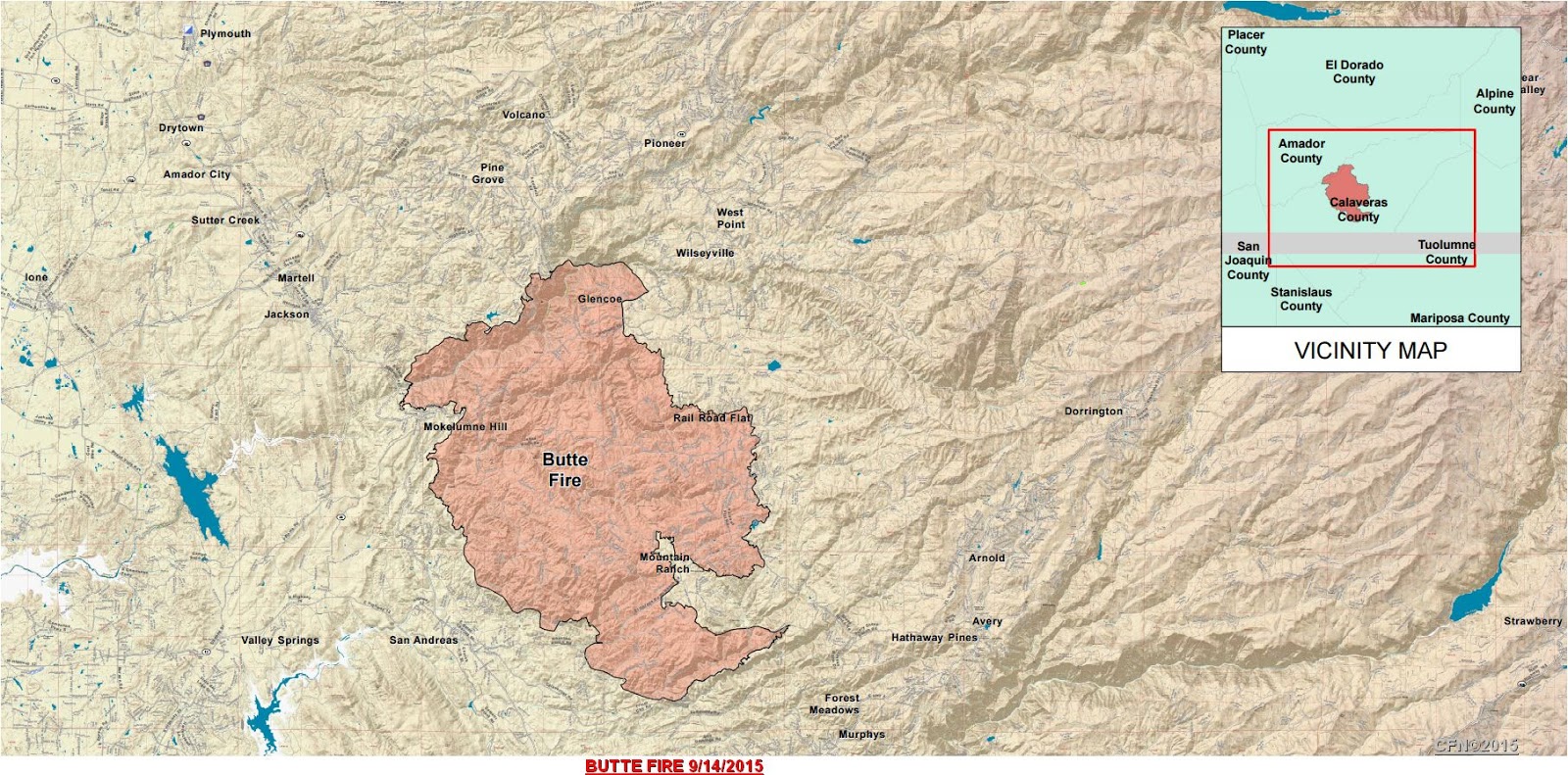 CFN - CALIFORNIA FIRE NEWS - CAL FIRE NEWS : BUTTE FIRE CA-AEU-Butte 