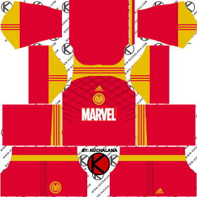 Adidas Marvel Iron Man, Hulk, Spider-Man 2018 Kits - Dream League Soccer Kits