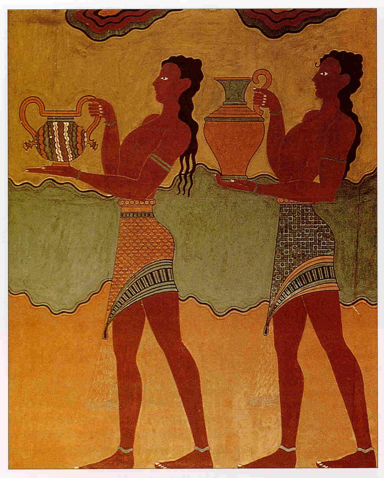 фреска церкви св. фрески этрусков гробницы. минойская вилла агиа триада. монастырь святого моисея, сирия: фрески. этрусские гробницы фрески.