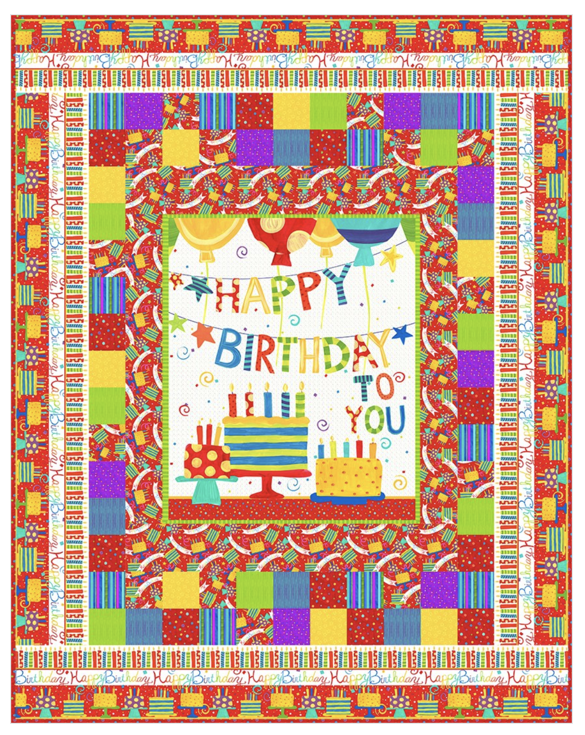Jennifer Jangles Blog Happy Birthday Fabric