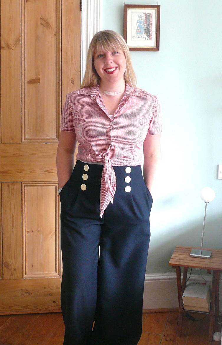 Handmade Jane: Finished Sailor Trousers