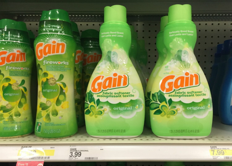 the target saver target gain liquid fabric softener or dryer target dryer sheets