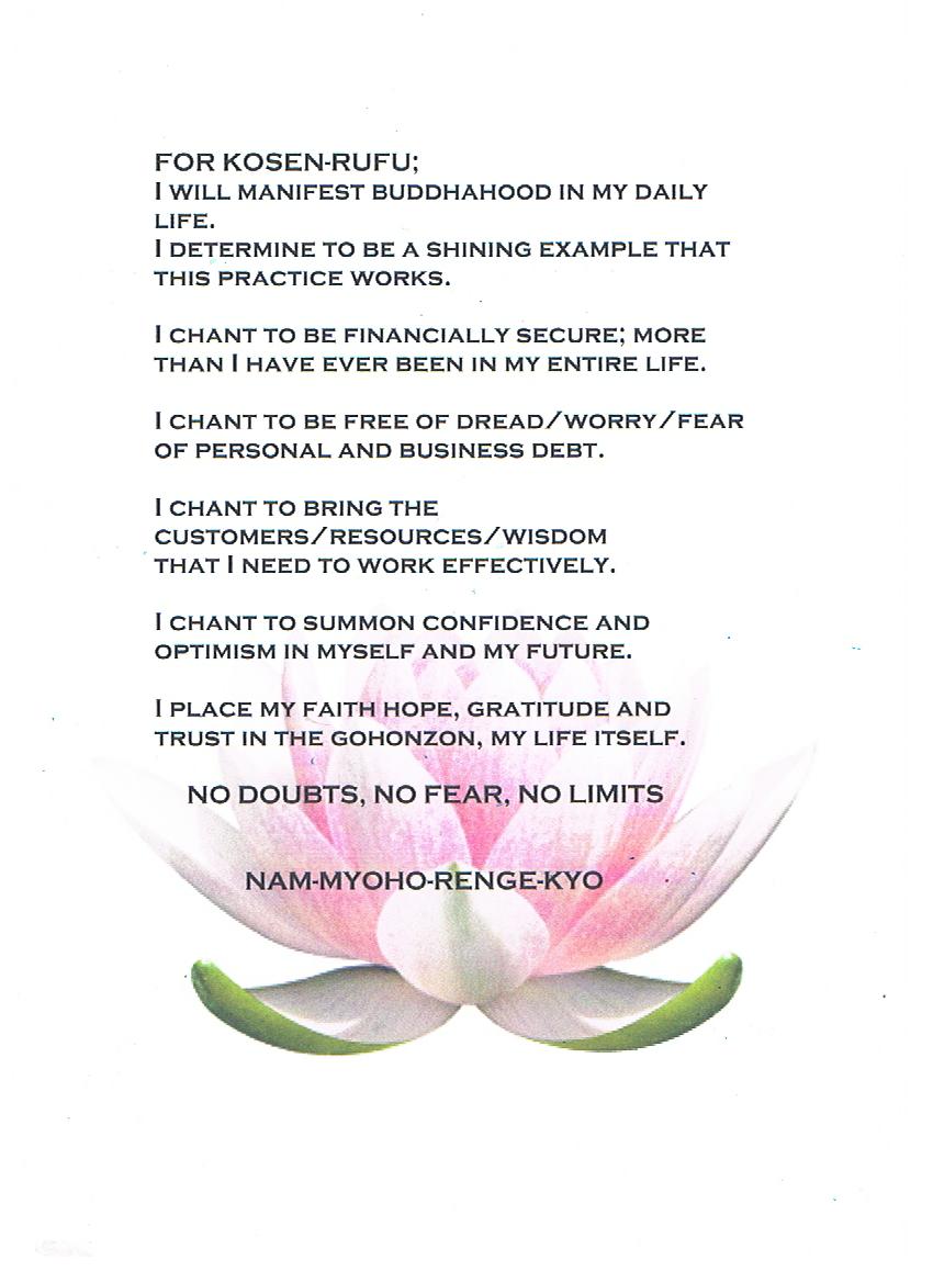 Come Recitare Nam Myoho Renge Kyo